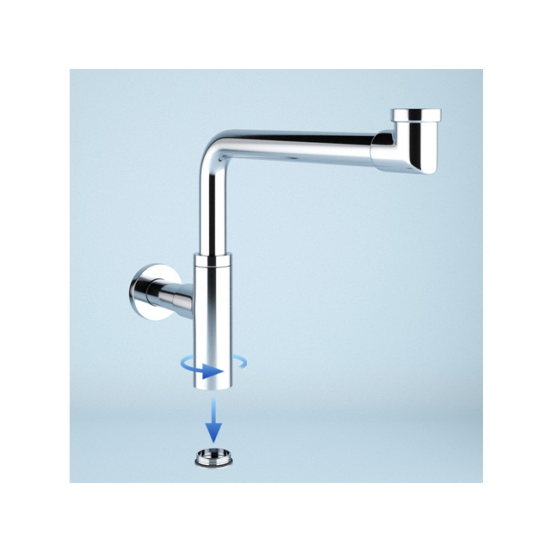 Сифон Wellsee Drainage System 182124003 (с донным клапаном) разборная конструкция