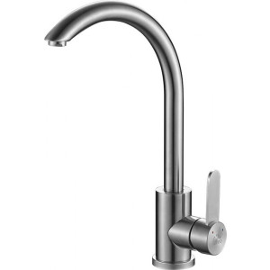 Смеситель Laveo Bona BAB 267D нержавеющая сталь