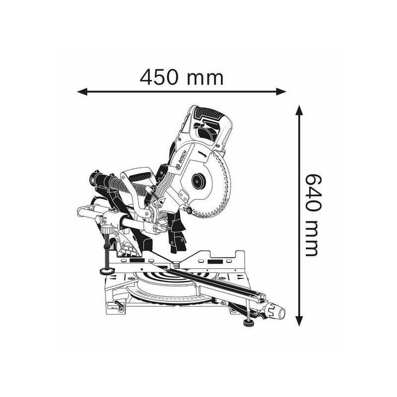 Торцовочная пила Bosch GCM 8 SDE 0.601.B19.200 схема