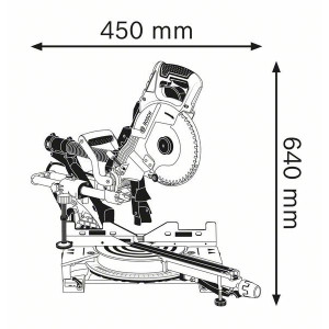 Торцовочная пила Bosch GCM 8 SDE 0.601.B19.200 схема