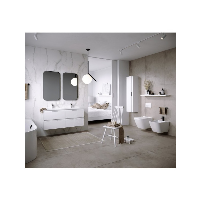 Шкаф-пенал Aqwella Accent ACC0535W в ванной