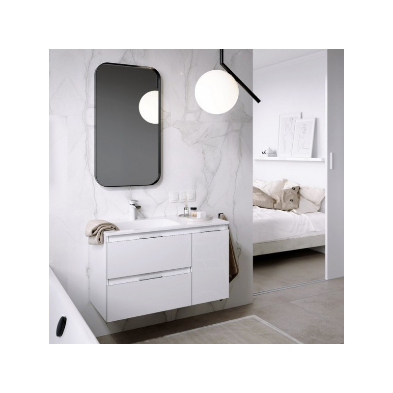 Тумба с умывальником Aqwella Accent ACC0109LW в ванной