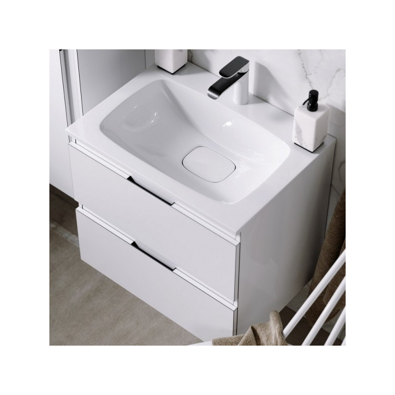 Тумба с умывальником Aqwella Accent ACC0110W  вид сверху
