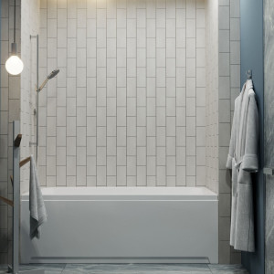 Ванна акриловая Triton Прага 170x70 (с каркасом, сифоном, 2 экранами) в интерьере