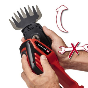 Ножницы-кусторез Einhell GE-CG 18/100 Li T-Solo (без АКБ) установка насадки