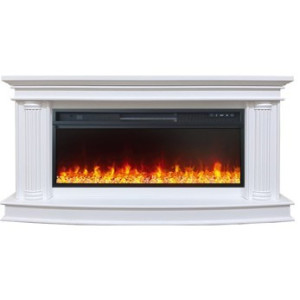 Портал Smolcom Deli V42 бьянко белый с камином