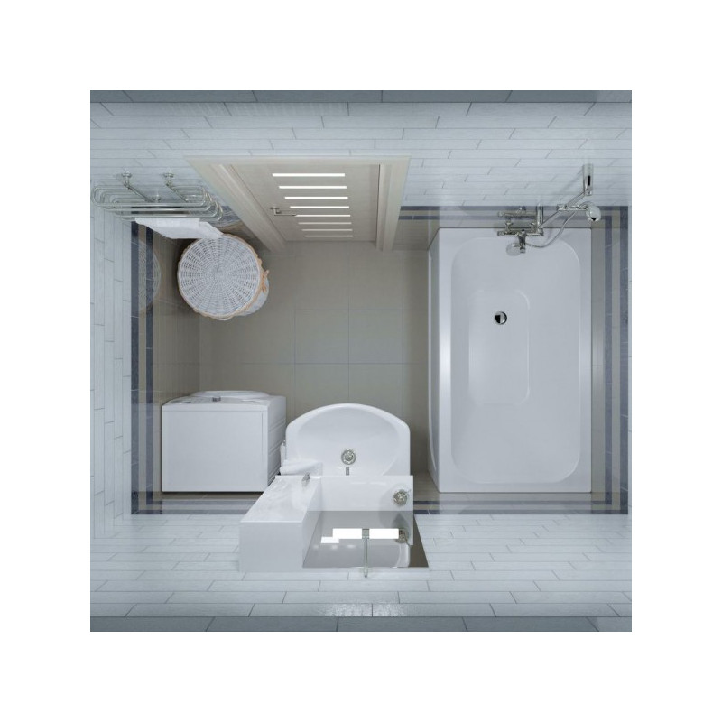 Ванна акриловая Triton Стандарт120x70 вид сверху