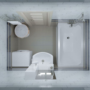 Ванна акриловая Triton Стандарт 130x70 вид сверху