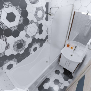 Ванна акриловая Triton Стандарт 145x70 в интерьере