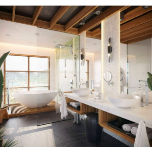 Мусорное ведро Hansgrohe AddStoris хром в ванной