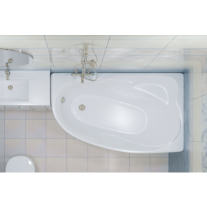 Ванна акриловая Triton Николь 160x100 L (с каркасом) в интерьере