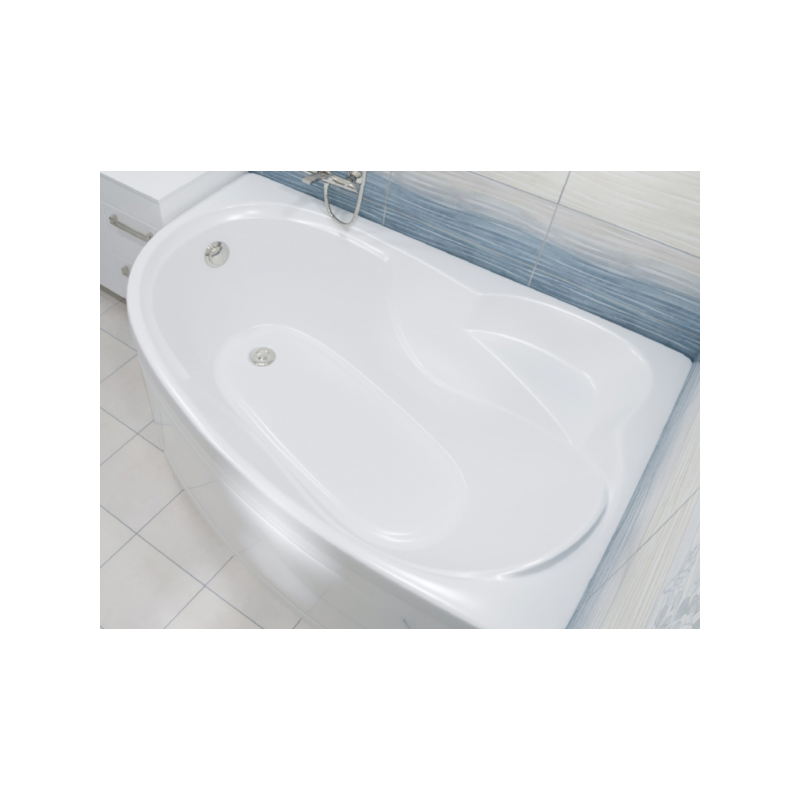 Ванна акриловая Triton Николь 160x100 L (с каркасом, сифоном, экраном) вблизи