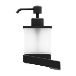 Дозатор жидкого мыла Ravak TD 231.20 черный матовый вид сбоку