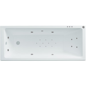 Ванна акриловая Triton Аура Люкс 150x70 (с краном-переключателем, гидромассажем и аэромассажем)