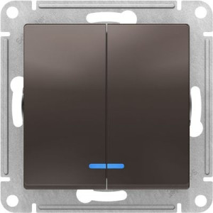 Выключатель Schneider Electric Atlas Design ATN000653 мокко вид спереди