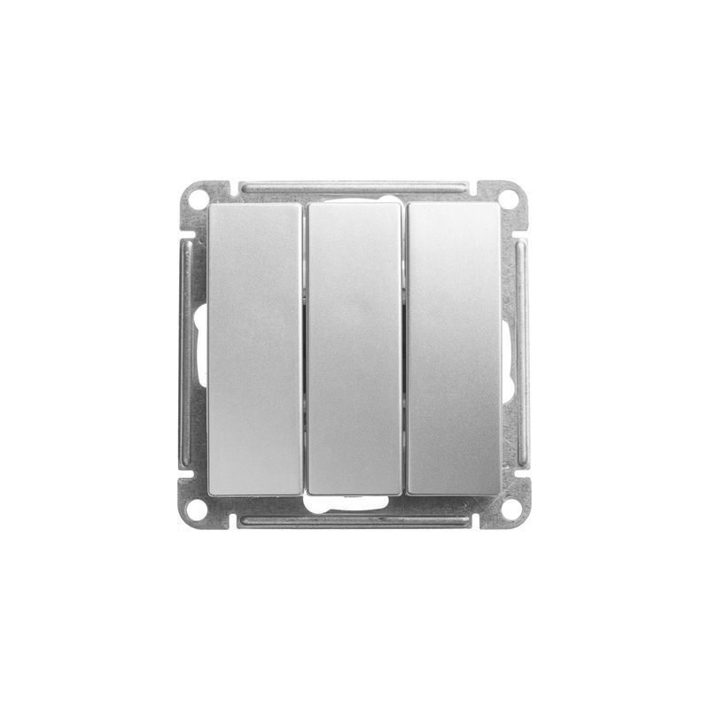 Выключатель Schneider Electric W59 VS0510-351-5-86 матовый хром вид спереди