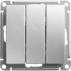 Выключатель Schneider Electric W59 VS0510-351-5-86 матовый хром вид спереди