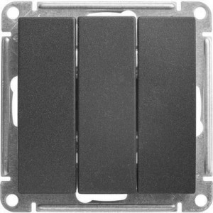 Выключатель Schneider Electric W59 VS0510-351-6-86 черный бархат вид спереди