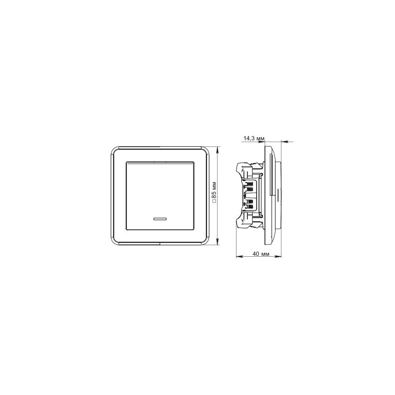 Выключатель Schneider Electric W59 VS110-153-6-86 черный бархат схема