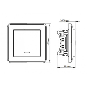 Выключатель Schneider Electric W59 VS610-157-2-86 слоновая кость схема