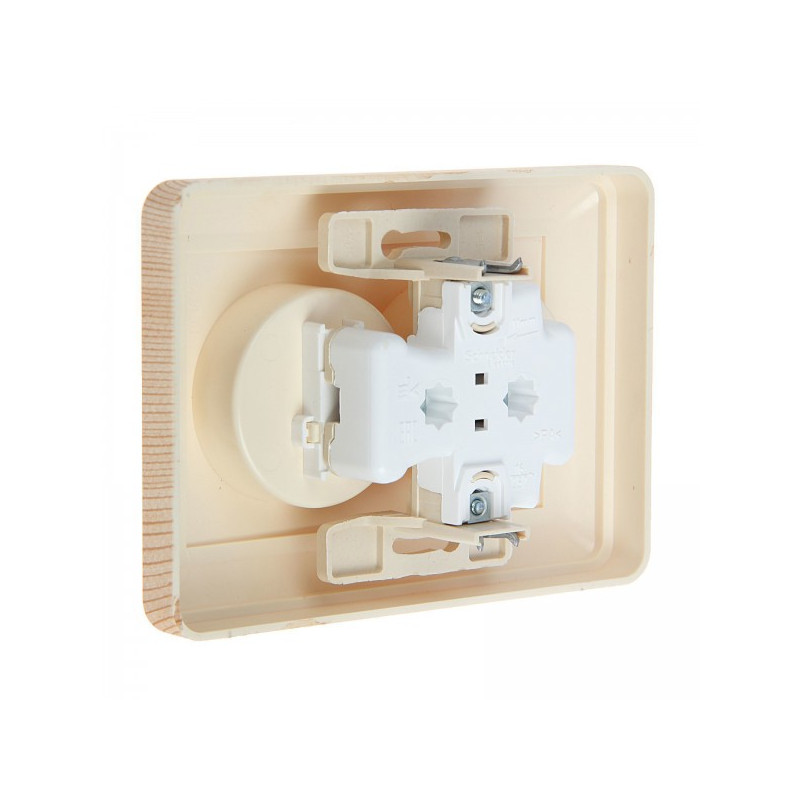 Розетка Schneider Electric W59 RS16-254-78 сосна вид сзади
