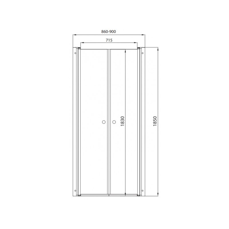Душевая дверь Triton Дабл 90 параметры