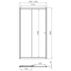 Душевая дверь Triton Слайд 120 параметры