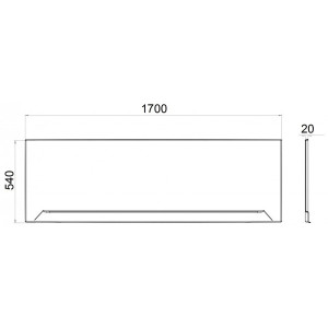 Экран для ванны Triton Аура, Джена, Прага, Алекса 170 см параметры