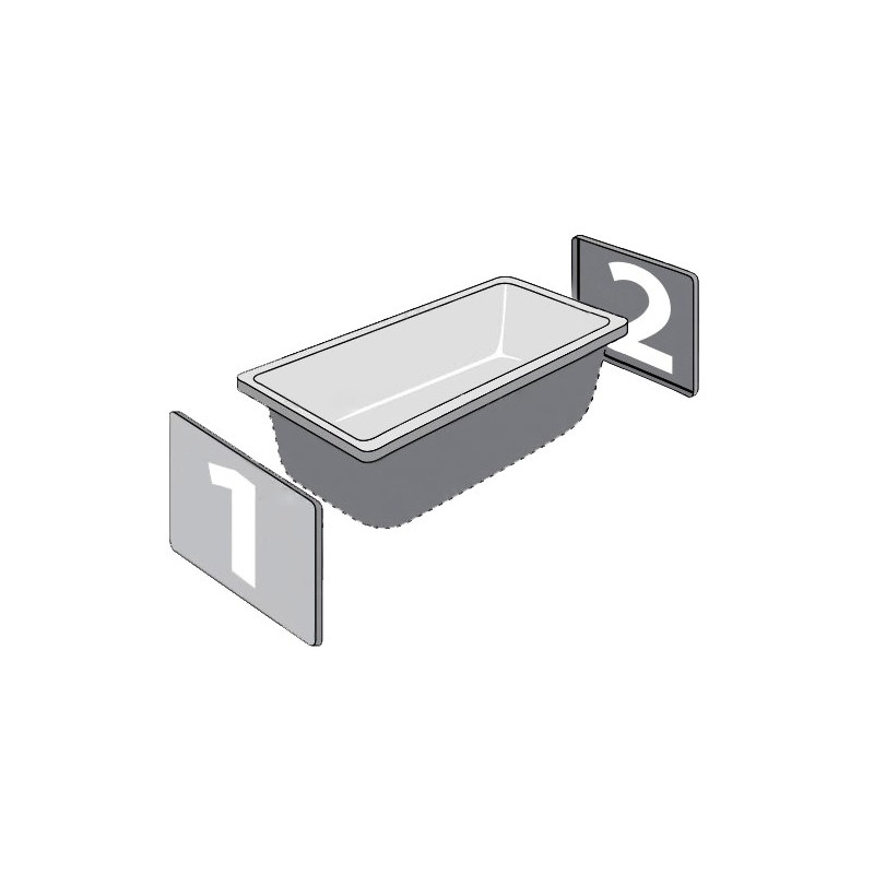 Экран для ванны Triton Эмма 70 см варианты установки