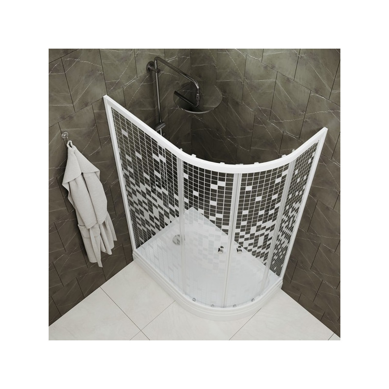 Душевой уголок Triton Коралл А1 120х80 L вид сверху