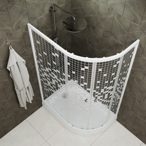 Душевой уголок Triton Коралл А1 120х80 L вид сверху