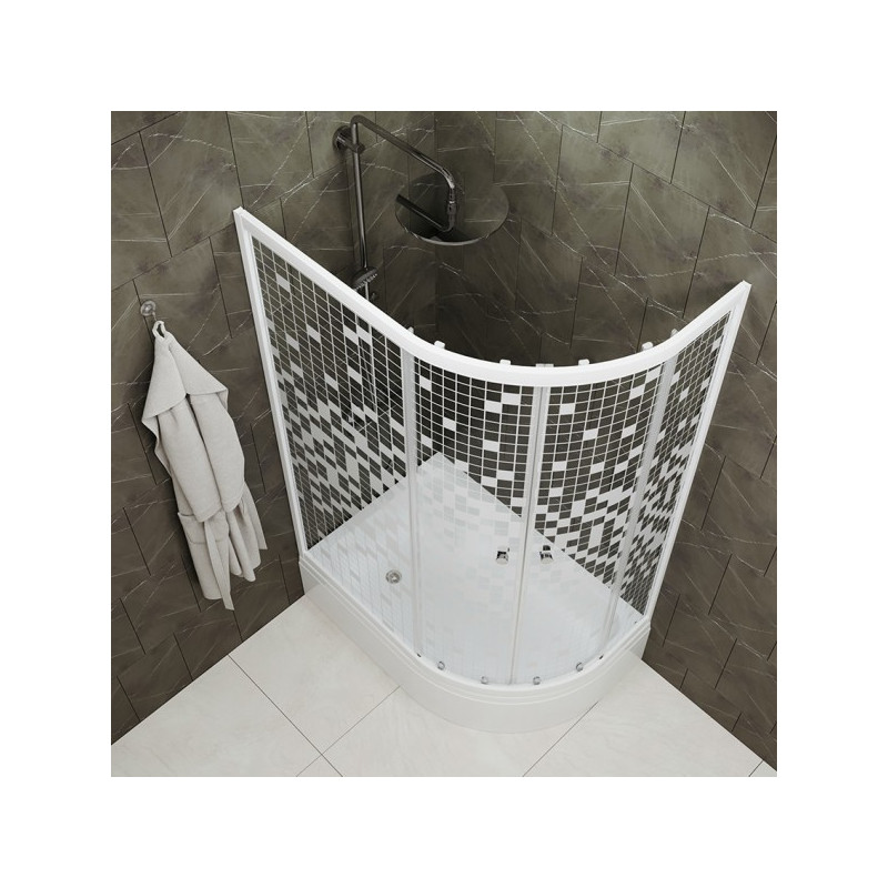 Душевой уголок Triton Коралл B1 120х80 L вид сверху