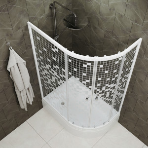 Душевой уголок Triton Коралл B1 120х80 L вид сверху