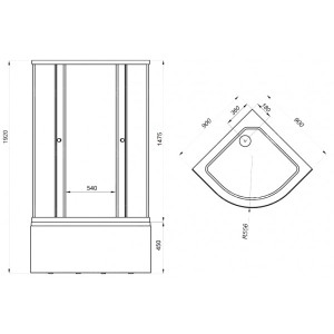 Душевой уголок Triton Лайт Б1 90х90 параметры