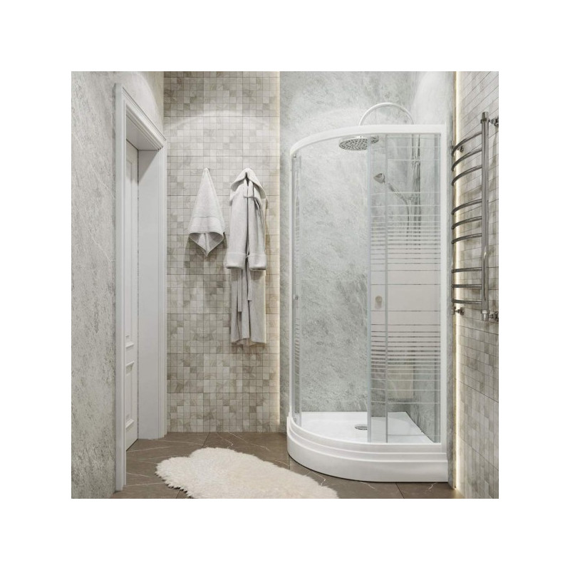 Душевой уголок Triton Стандарт А1 100х100 (полосы) общий вид