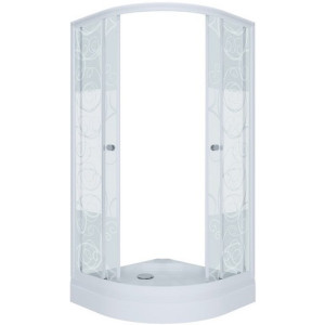 Душевой уголок Triton Стандарт А1 90х90 (узоры) с открытыми дверцами
