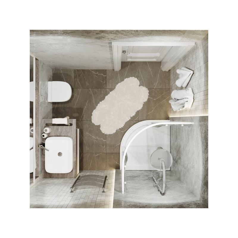 Душевой уголок Triton Стандарт Б1 90х90 (мозаика) в интерьере