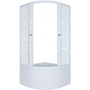 Душевой уголок Triton Стандарт Б1 90х90 (мозаика) с раскрытыми дверцами