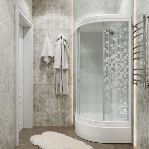 Душевой уголок Triton Стандарт В1 100х100 (мозаика) вид сбоку