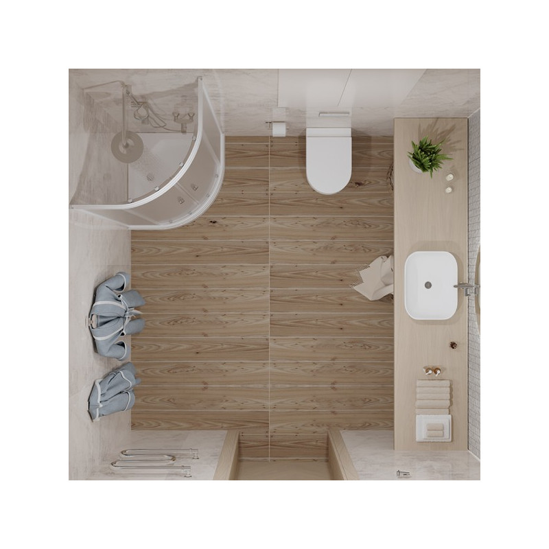 Душевой уголок Triton Ультра А1 90х90 вид сверху