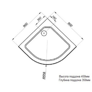 Душевой поддон Triton ПД5 90х90 параметры