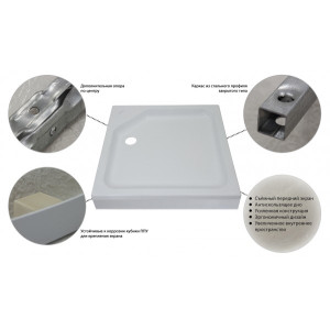 Душевой поддон Triton ПД21 80х80 особенности