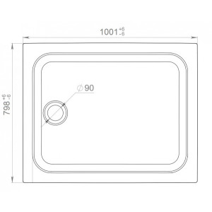 Душевой поддон Triton ПД25 100х80 параметры