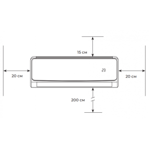 Сплит-система Royal Clima Gloria RC-GL22HN ограничения для внутреннего блока
