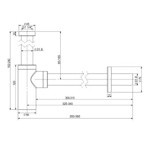 Сифон Wellsee Drainage System 182106000 схема