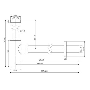 Сифон Wellsee Drainage System 182108000 схема
