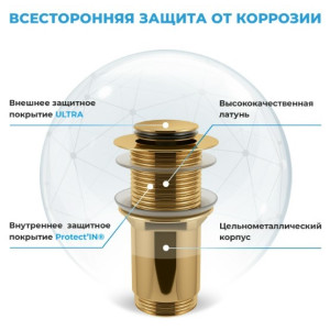 Сифон Wellsee Drainage System 182106002 (с донным клапаном) материал клапана