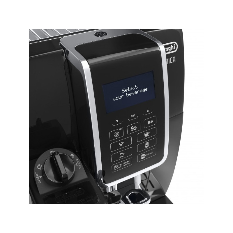 Кофемашина DeLonghi Dinamica ECAM 350.55 B панель управления