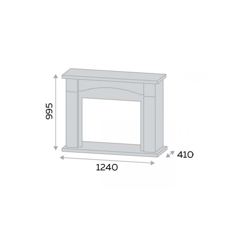 Портал Smolcom Lindos FS33 бьянко белый схема