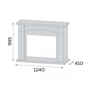 Портал Smolcom Lindos FS33 бьянко белый схема
